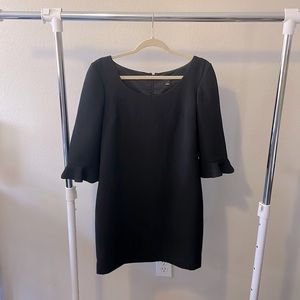Ann Taylor Midi Black Fitted Dress